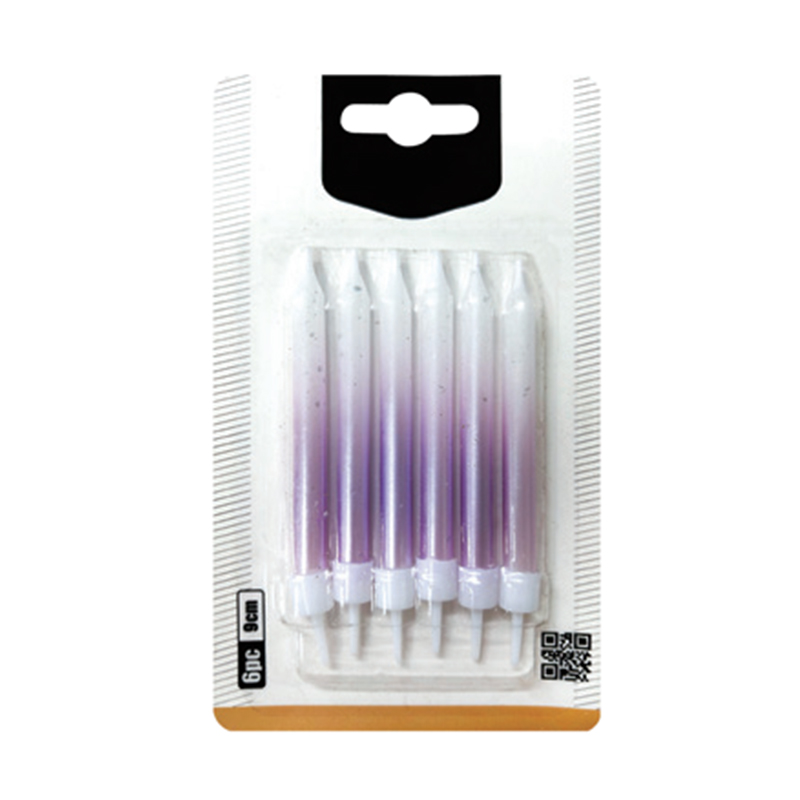 Candele sfumate trasparenti a quattro colori