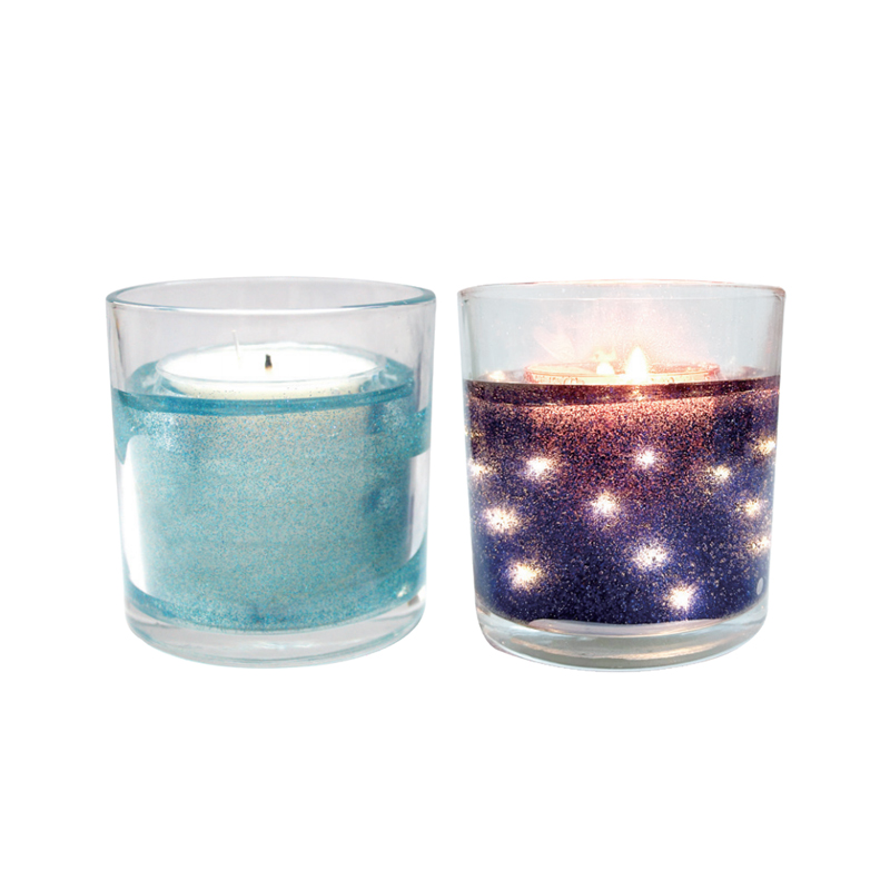 Candele colorate sensibili alla luce