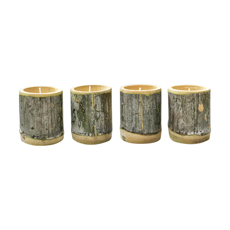 Candela originale per aromaterapia in bambù