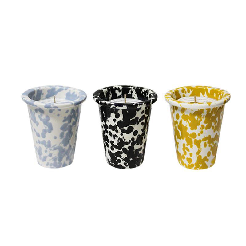 Candela a tazza rompiinchiostro tricolore